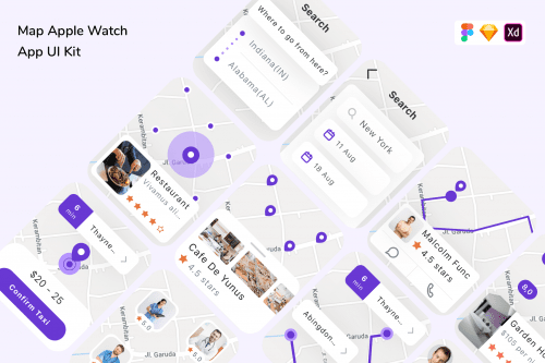 Map Apple Watch App UI Kit