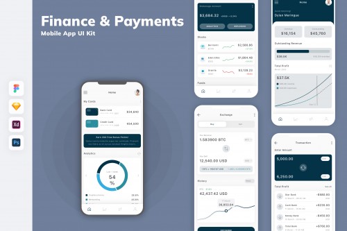 Finance & Payments Mobile App UI Kit