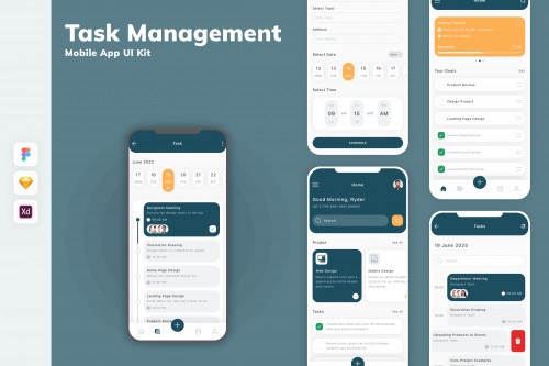Task Management Mobile App UI Kit