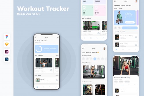 Workout Tracker Mobile App UI Kit