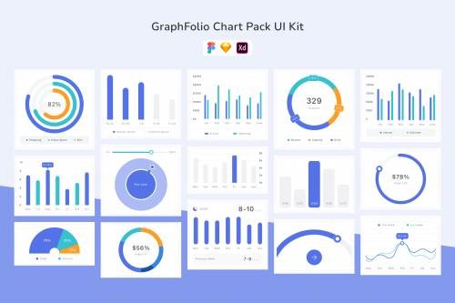 GraphFolio Chart Pack UI Kit
