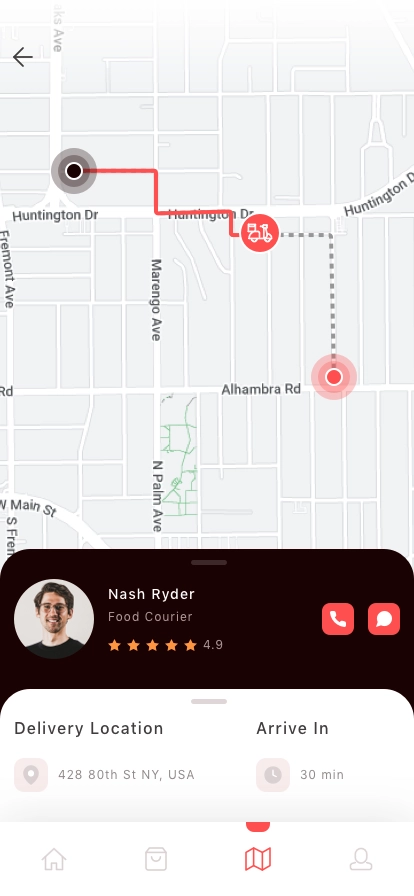 Pizza Delivery Mobile App UI Kit - Screenshot 5