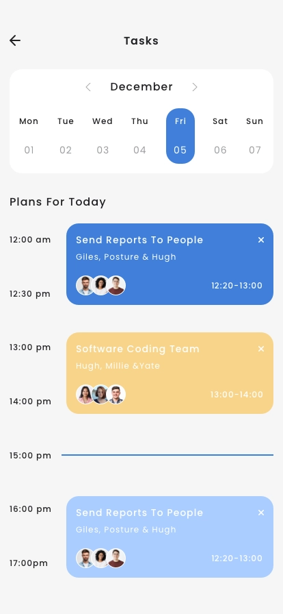 Work Planner App UI Kit - Screenshot 2