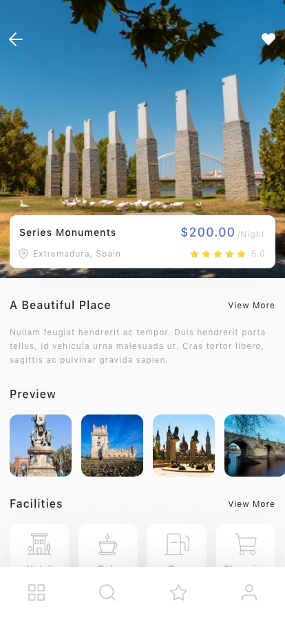 Travel & Discover Mobile App UI Kit - Screenshot 5