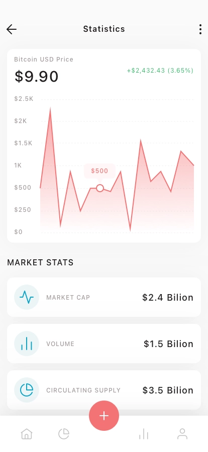Cryptocurrency Mobile App UI Kit - Screenshot 4