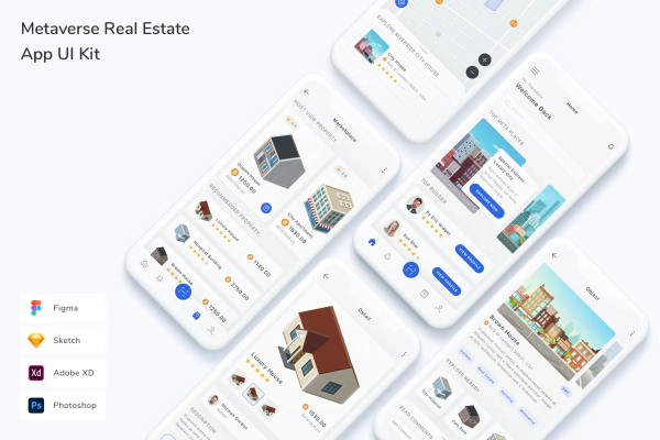Metaverse Real Estate App UI Kit