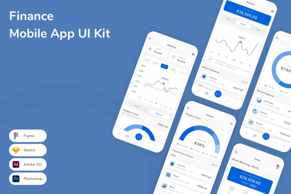 Finance Mobile App UI Kit