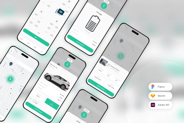 EV Charging Finder Mobile App UI Kit