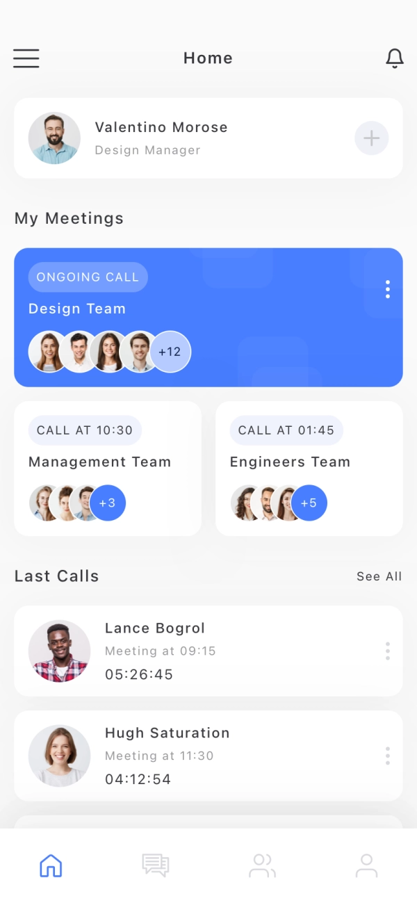 Call Recorder Mobile App UI Kit - Screenshot 1
