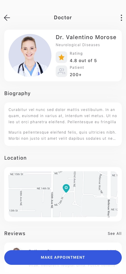 Medical Doctor Mobile App UI Kit - Screenshot 2