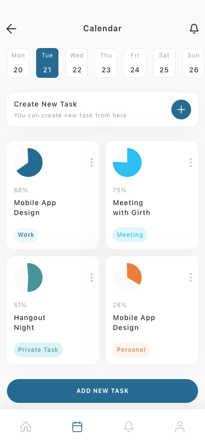 Acitivity Management Mobile App UI Kit - Screenshot 4