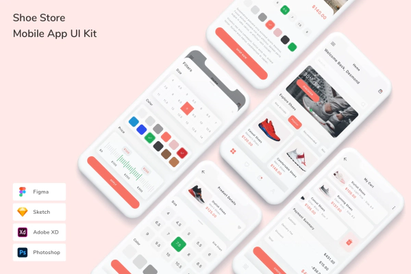 Shoe Store Mobile App UI Kit