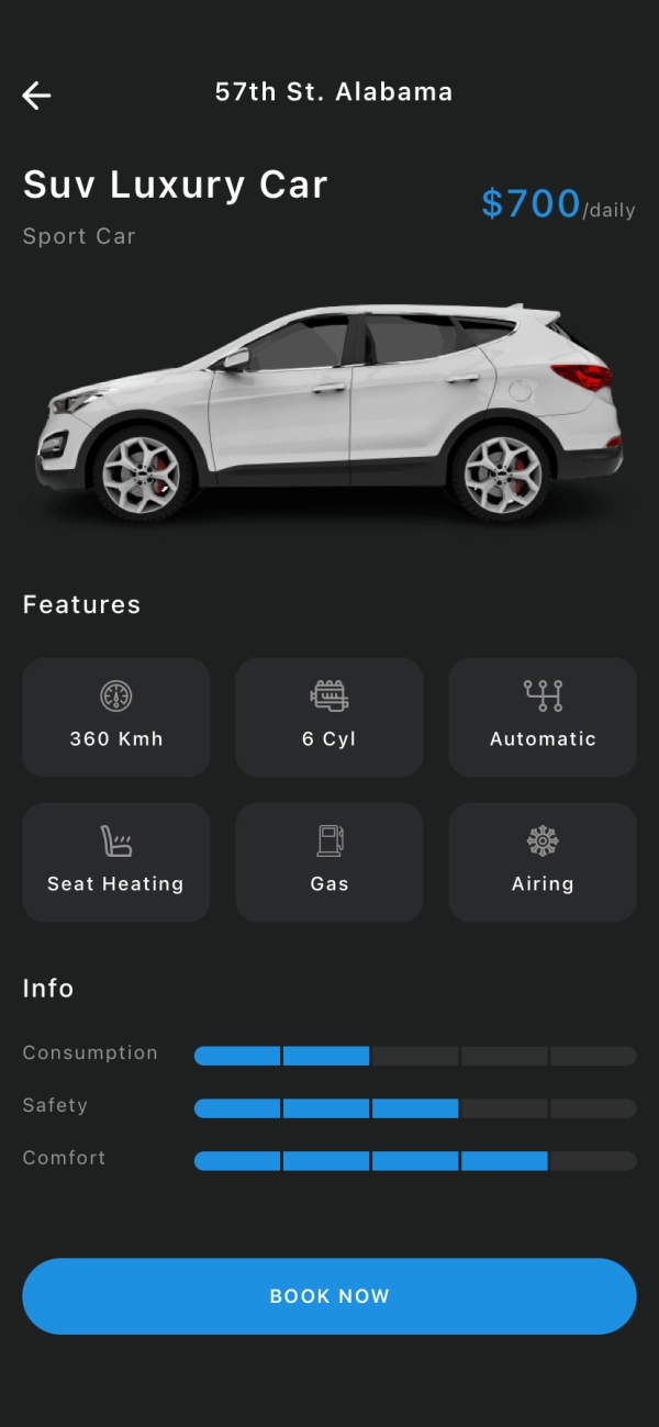 Rent a Car Mobile App UI Kit - Screenshot 3