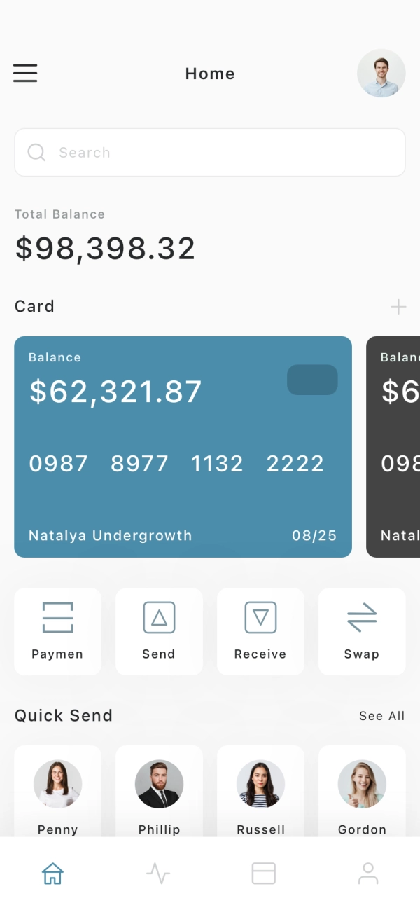 Personal Finance Mobile App UI Kit - Screenshot 1