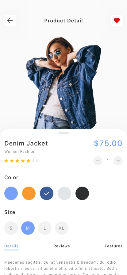 E-Commerce Mobile App UI Kit - Screenshot 4