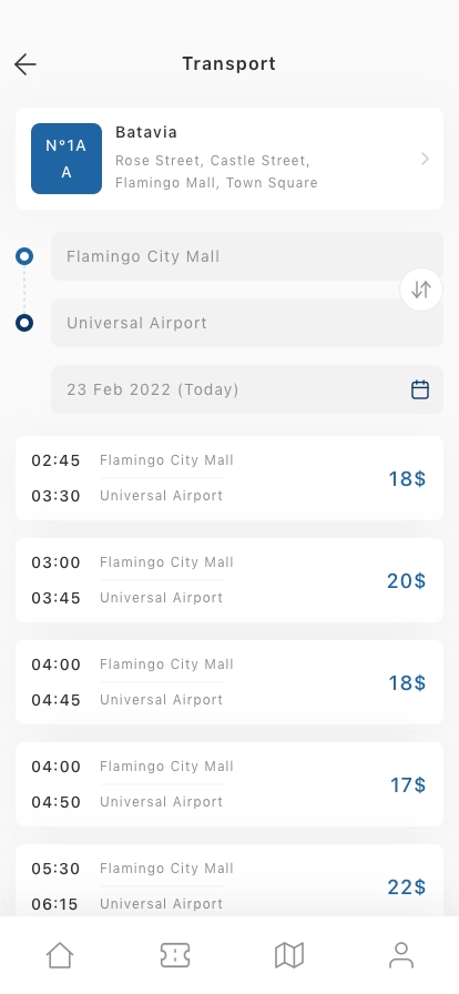 Bus Ticket Mobile App UI Kit - Screenshot 2
