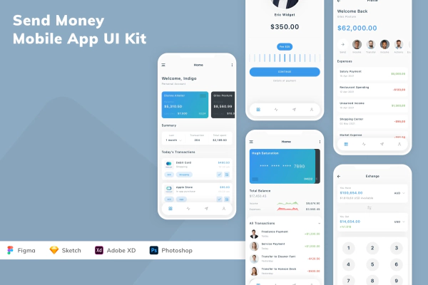 Send Money Mobile App UI Kit