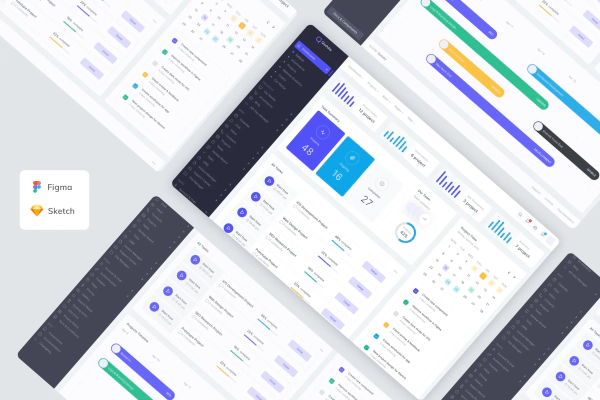 Project Admin Dashboard Template UI Kit