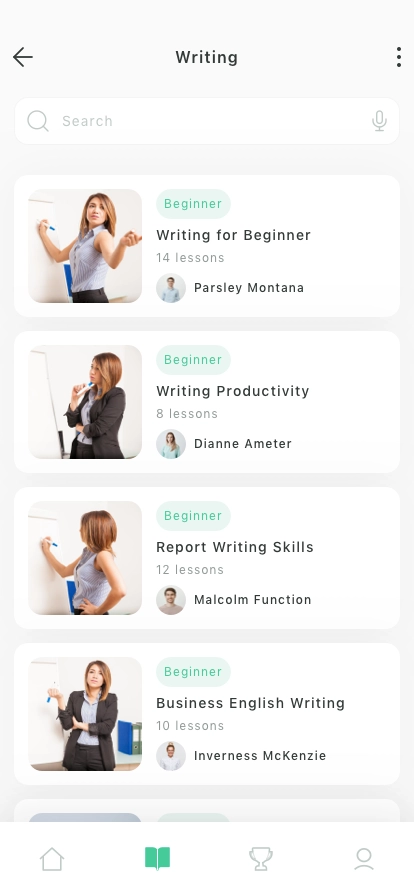 Language Learning Mobile App UI Kit - Screenshot 2