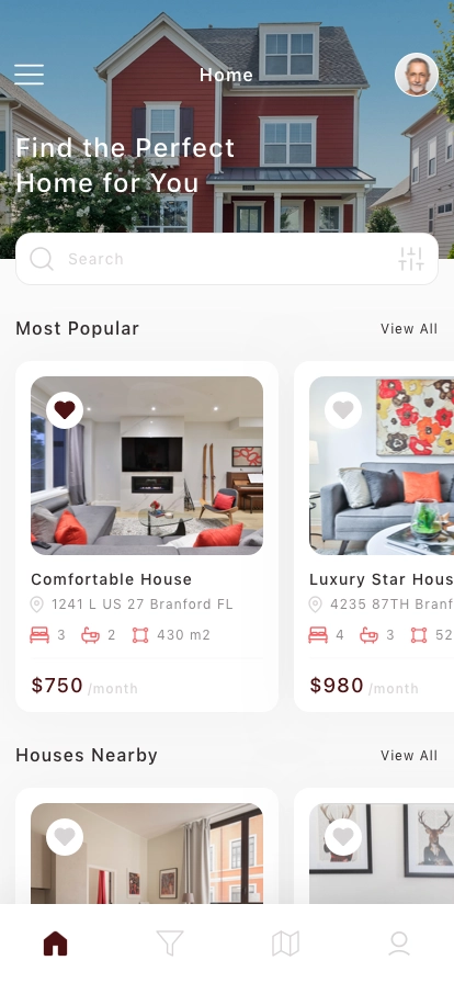 Home Rental Mobile App UI Kit - Screenshot 1