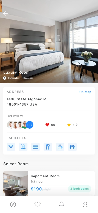 Room Booking App UI Kit - Screenshot 4