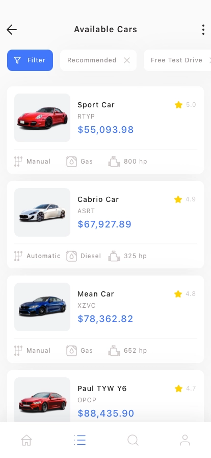 Car Marketplace Mobile App UI Kit - Screenshot 2