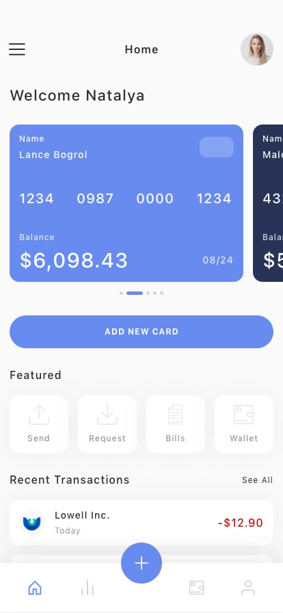 Personal Wallet Mobile App UI Kit - Screenshot 1