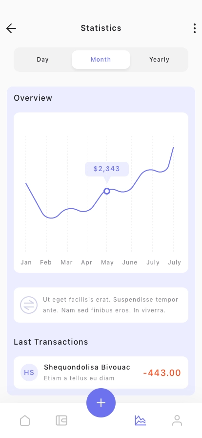 Money Management Mobile App UI Kit - Screenshot 5