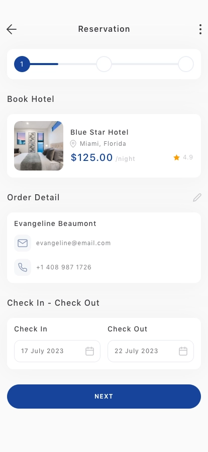 Trip & Reservation Mobile App UI Kit - Screenshot 3