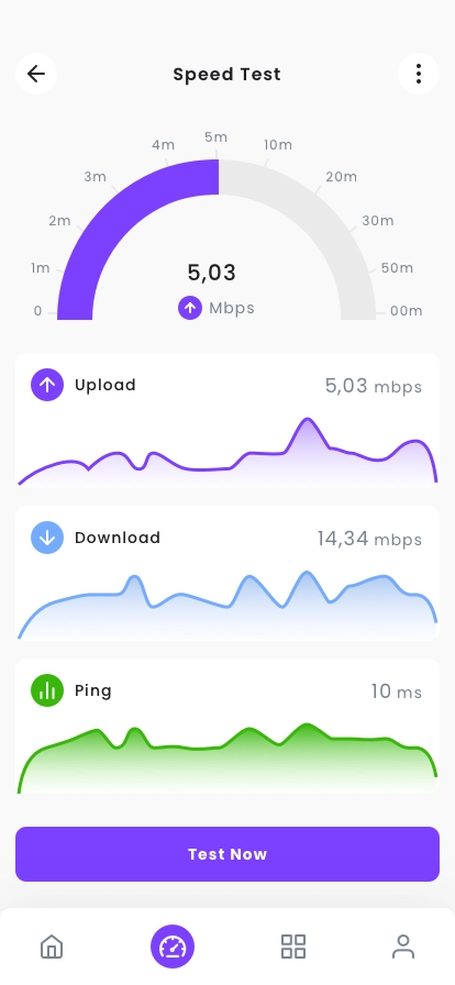 VPN & Speed Test Mobile App UI Kit - Screenshot 5