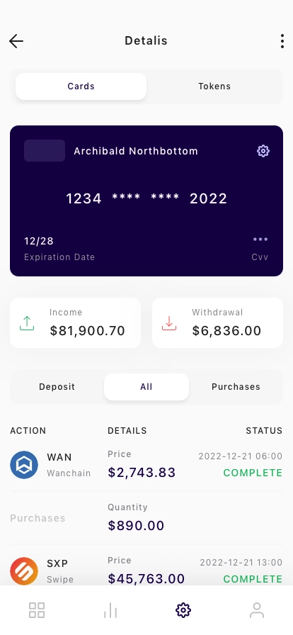 Cryptocurrency Mobile App UI Kit - Screenshot 5