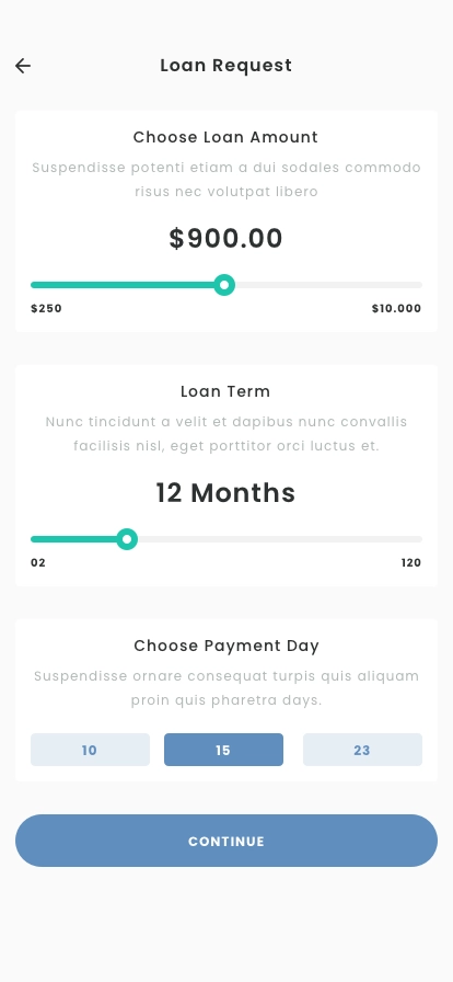 Loan Assistant Mobile App UI Kit - Screenshot 2