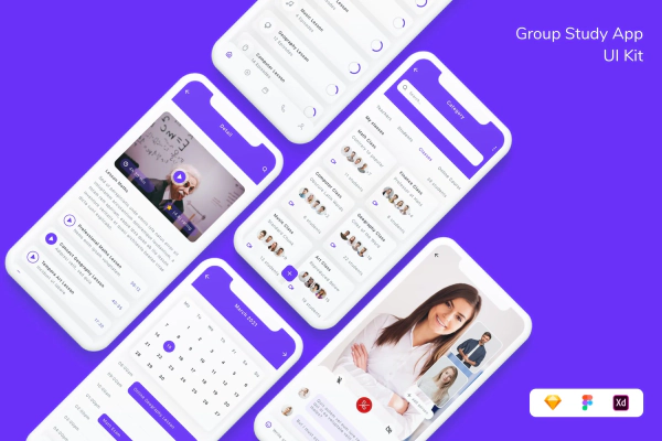 Group Study App UI Kit