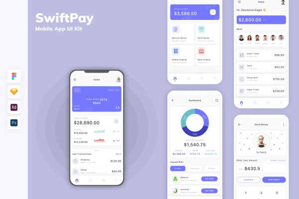 SwiftPay Mobile App UI Kit