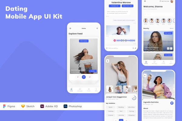Dating Mobile App UI Kit