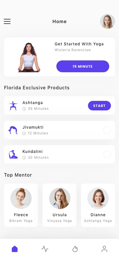 Online Yoga App UI Kit - Screenshot 2