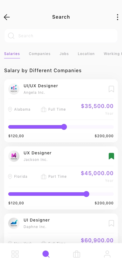 Job Finder Mobile App UI Kit - Screenshot 4