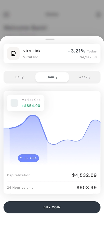 Stock Market Mobile App UI Kit - Screenshot 2