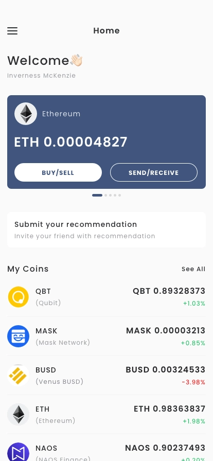Cryptocurrency Banking Mobile App UI Kit - Screenshot 1