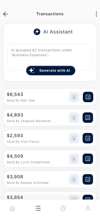 AI Banking Mobile App UI Kit - Screenshot 2