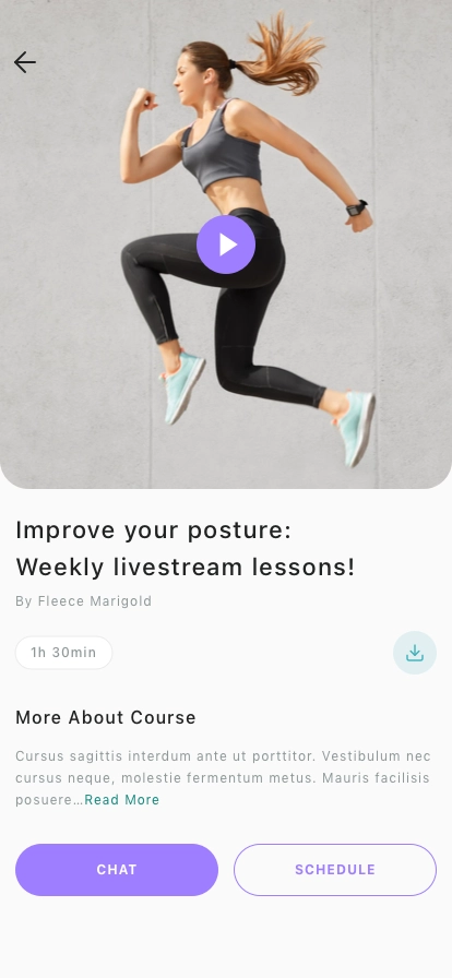 Fitness Mobile App UI Kit - Screenshot 2