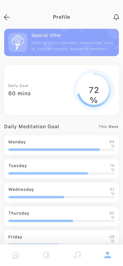 Mental Clarity Mobile App UI Kit - Screenshot 5