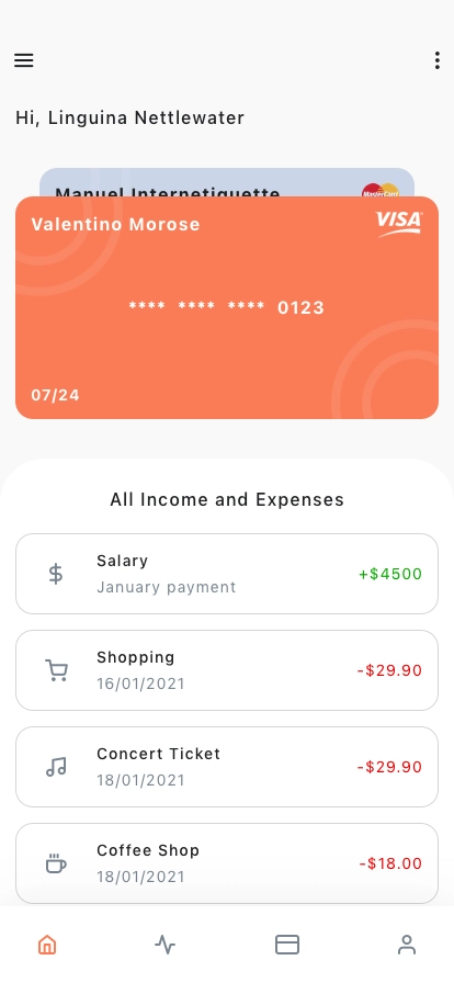 Payment & Credit Card Mobile App UI Kit - Screenshot 2