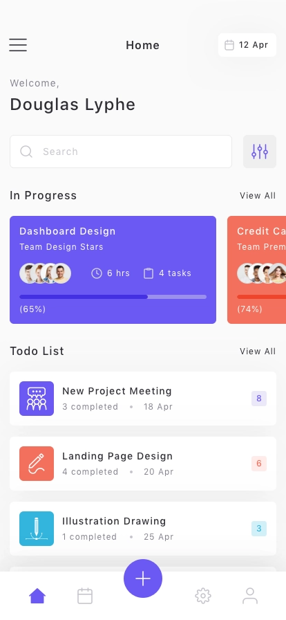 Task Management App UI Kit - Screenshot 2