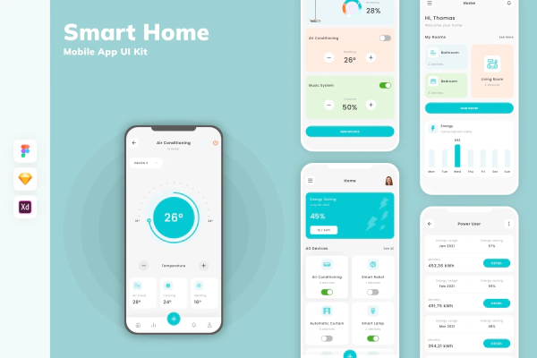 Smart Home Mobile App UI Kit