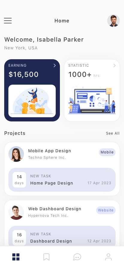 Job Search Mobile App UI Kit - Screenshot 3