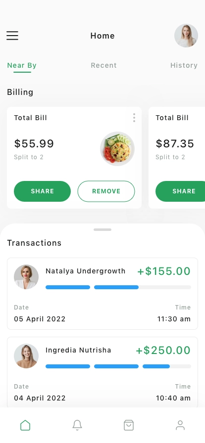 Bill Split App UI Kit - Screenshot 1