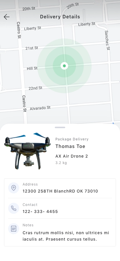 Drone Package Delivery App UI Kit - Screenshot 4