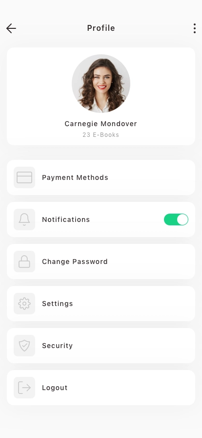 E-Book Store & Reader Mobile App UI Kit - Screenshot 5