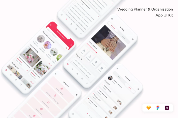 Wedding Planner & Organisation App UI Kit
